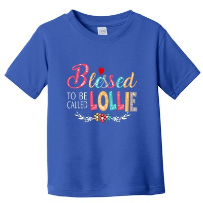 Blessed To Be Called Lollie Colorful Art Toddler T-Shirt