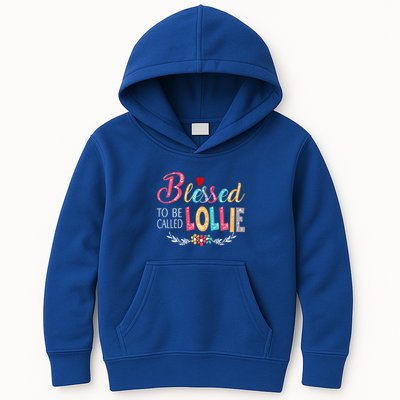 Blessed To Be Called Lollie Colorful Art Kids Hoodie