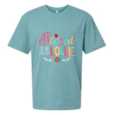 Blessed To Be Called Lollie Colorful Art Sueded Cloud Jersey T-Shirt