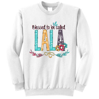 Blessed To Be Called Lala Colorful Grandma Sweatshirt