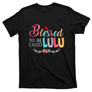 Blessed To Be Called Lulu Colorful Art T-Shirt