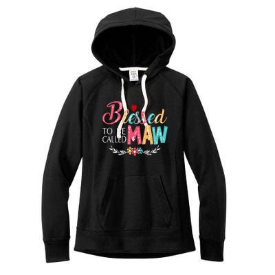 Blessed To Be Called Maw Colorful Art Women's Fleece Hoodie