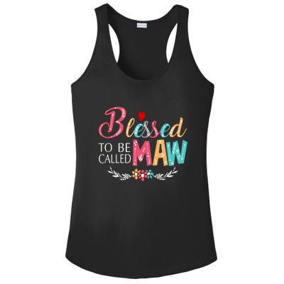 Blessed To Be Called Maw Colorful Art Ladies PosiCharge Competitor Racerback Tank