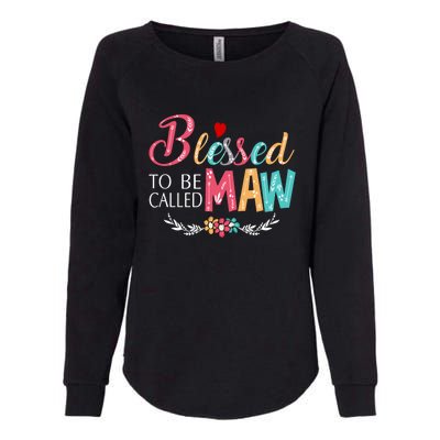 Blessed To Be Called Maw Colorful Art Womens California Wash Sweatshirt