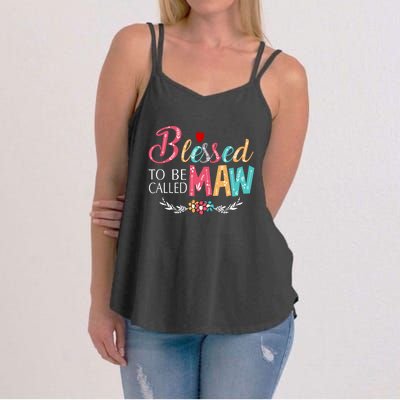 Blessed To Be Called Maw Colorful Art Women's Strappy Tank