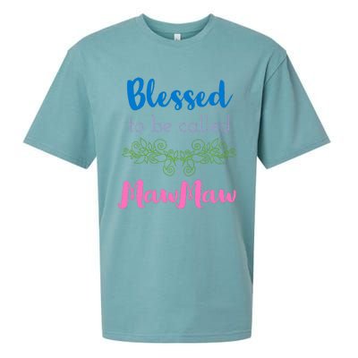 Blessed To Be Called Mawmaw MotherS Day Sueded Cloud Jersey T-Shirt