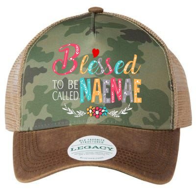 Blessed To Be Called Naenae Colorful Art Legacy Tie Dye Trucker Hat