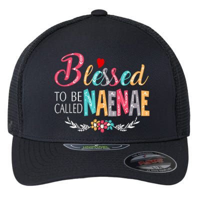 Blessed To Be Called Naenae Colorful Art Flexfit Unipanel Trucker Cap