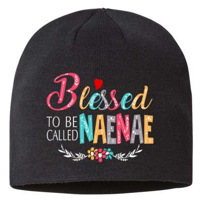 Blessed To Be Called Naenae Colorful Art Sustainable Beanie