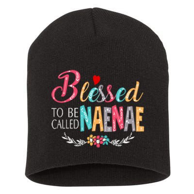 Blessed To Be Called Naenae Colorful Art Short Acrylic Beanie