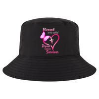Blessed To Be Called Breast Cancer Survivor Butterfly Heart Cool Comfort Performance Bucket Hat
