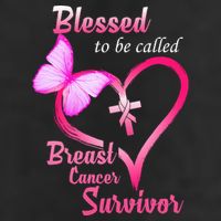 Blessed To Be Called Breast Cancer Survivor Butterfly Heart Cool Comfort Performance Bucket Hat