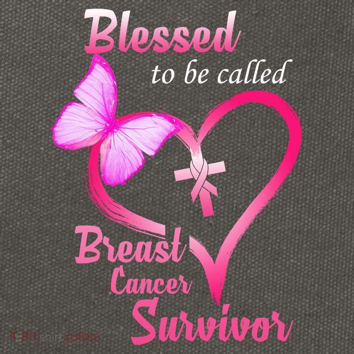 Blessed To Be Called Breast Cancer Survivor Butterfly Heart Cotton Canvas Backpack