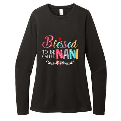 Blessed To Be Called Nani Colorful Art Womens CVC Long Sleeve Shirt