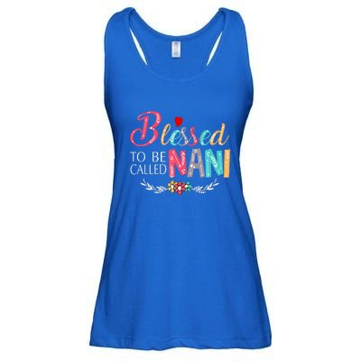 Blessed To Be Called Nani Colorful Art Ladies Essential Flowy Tank