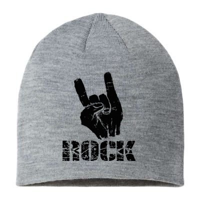 Born To Be Rock Star Hand Horns Sustainable Beanie