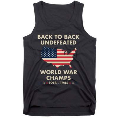 Back To Back Undefeated World War Champs Tank Top