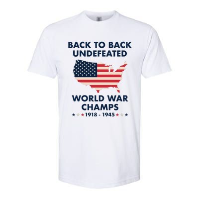 Back To Back Undefeated World War Champs Softstyle CVC T-Shirt