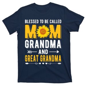 Blessed To Be Called Mom Grandma Great Grandma Mothers Day T-Shirt