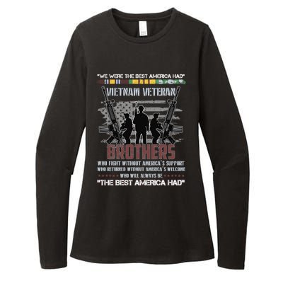 Brothers The Best America Had Vietnam Veteran Gift Womens CVC Long Sleeve Shirt