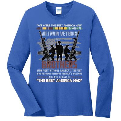 Brothers The Best America Had Vietnam Veteran Gift Ladies Long Sleeve Shirt