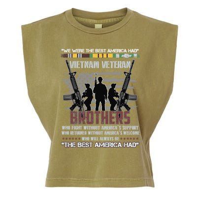 Brothers The Best America Had Vietnam Veteran Gift Garment-Dyed Women's Muscle Tee