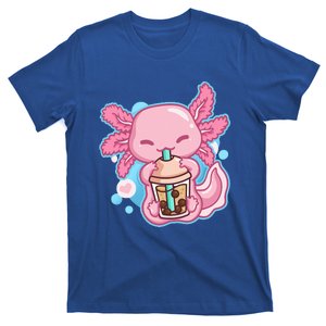 Boba Tea Bubble Tea Milk Tea Anime Axolotl  T-Shirt