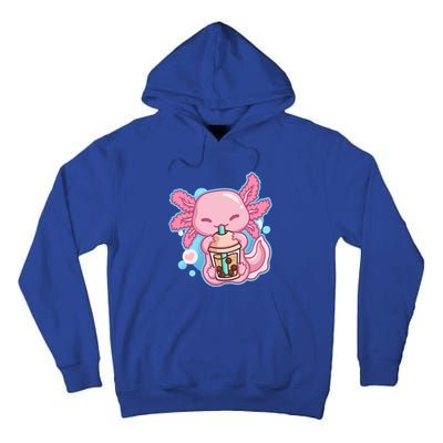 Boba Tea Bubble Tea Milk Tea Anime Axolotl  Tall Hoodie