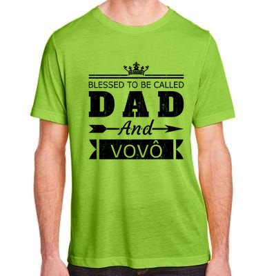 Blessed To Be Called Dad And Vovo Grandpa Cute Gift Adult ChromaSoft Performance T-Shirt