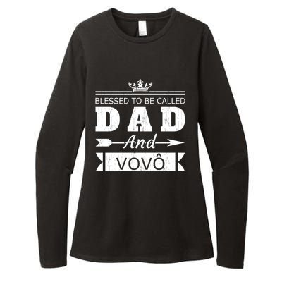 Blessed To Be Called Dad And Vovo Grandpa Cute Gift Womens CVC Long Sleeve Shirt