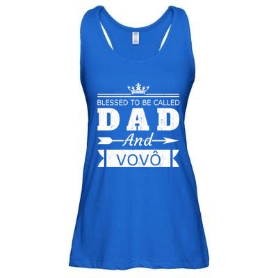 Blessed To Be Called Dad And Vovo Grandpa Cute Gift Ladies Essential Flowy Tank