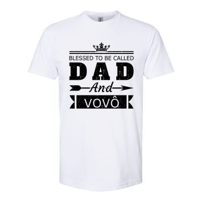 Blessed To Be Called Dad And Vovo Grandpa Cute Gift Softstyle CVC T-Shirt