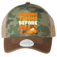 Burning Thighs Before Pies Thanksgiving Turkey Running Trot Legacy Tie Dye Trucker Hat