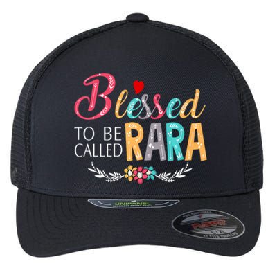 Blessed To Be Called Rara Colorful Art Flexfit Unipanel Trucker Cap