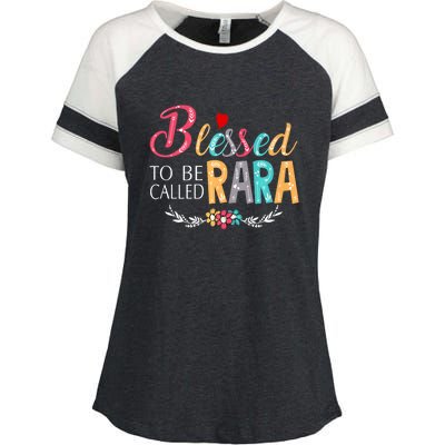 Blessed To Be Called Rara Colorful Art Enza Ladies Jersey Colorblock Tee