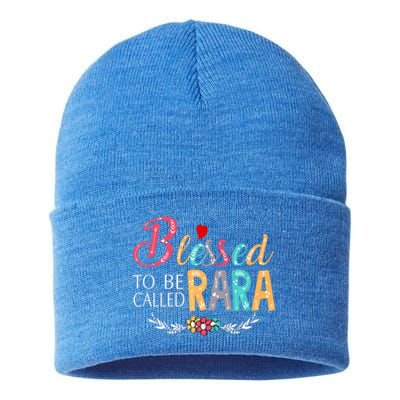 Blessed To Be Called Rara Colorful Art Sustainable Knit Beanie