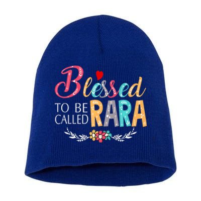 Blessed To Be Called Rara Colorful Art Short Acrylic Beanie