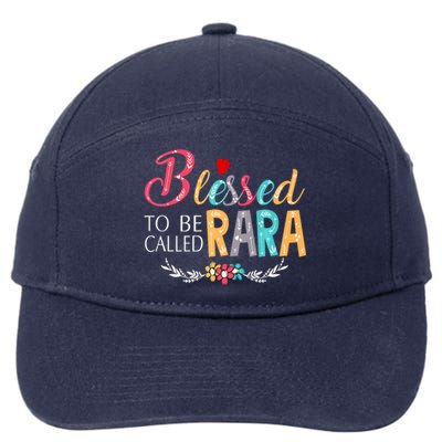 Blessed To Be Called Rara Colorful Art 7-Panel Snapback Hat