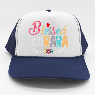 Blessed To Be Called Rara Colorful Art Trucker Hat