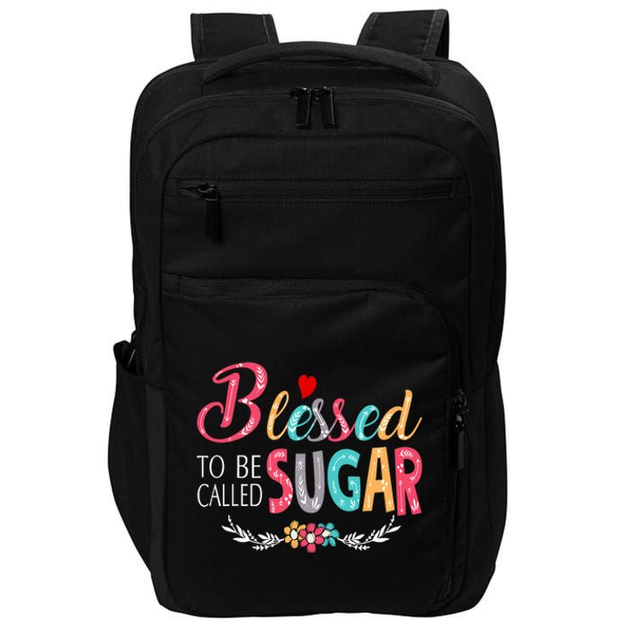 Blessed To Be Called Sugar Colorful Art Impact Tech Backpack