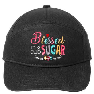 Blessed To Be Called Sugar Colorful Art 7-Panel Snapback Hat