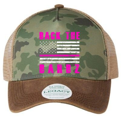 Back The Barbz Flag Love Barbs 4th Of July Legacy Tie Dye Trucker Hat