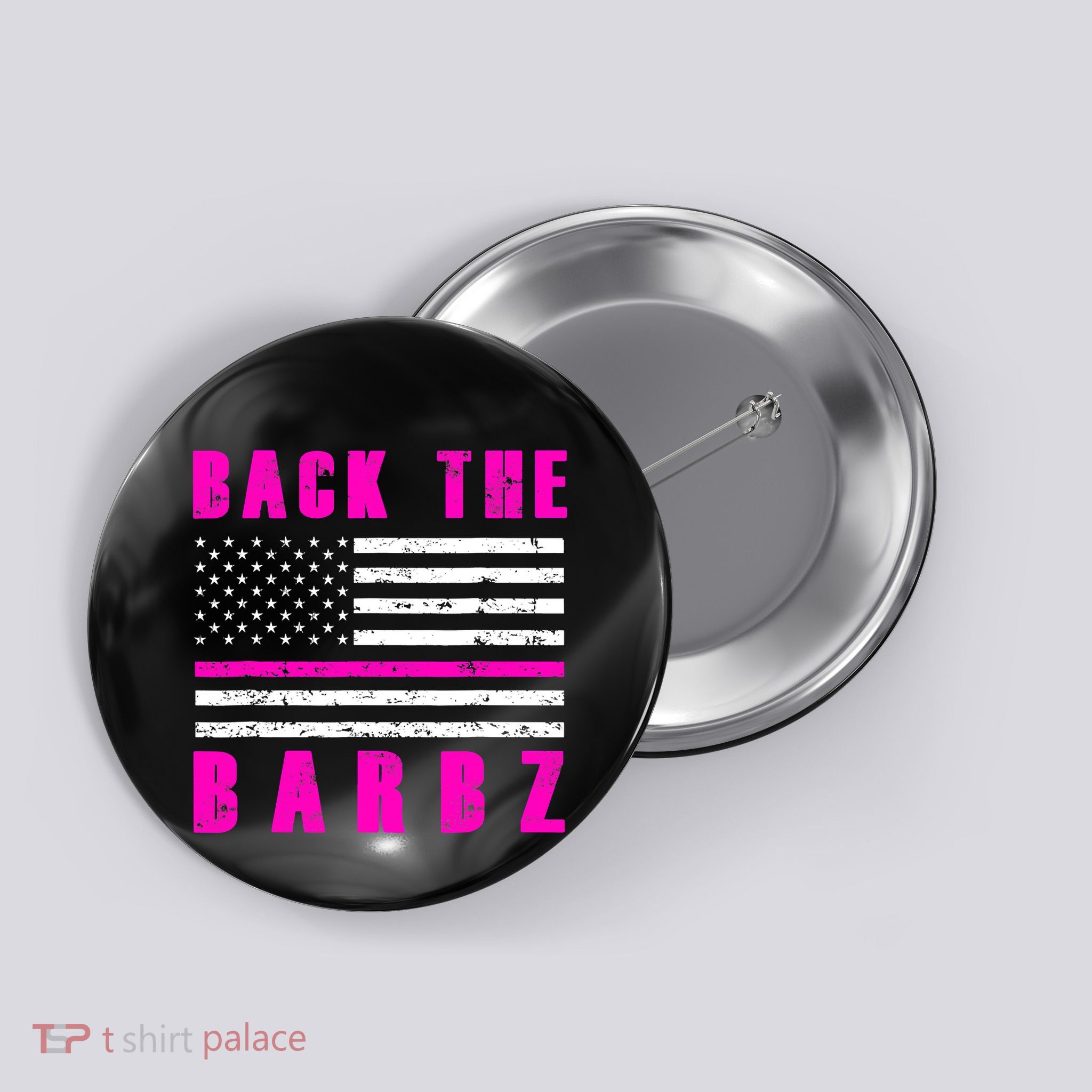 Back The Barbz Flag Love Barbs 4th Of July Button