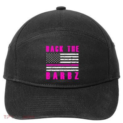 Back The Barbz Flag Love Barbs 4th Of July 7-Panel Snapback Hat