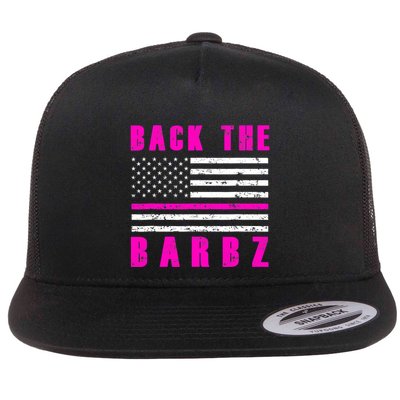 Back The Barbz Flag Love Barbs 4th Of July Flatbill Hat