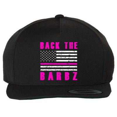 Back The Barbz Flag Love Barbs 4th Of July Wool Snapback Cap