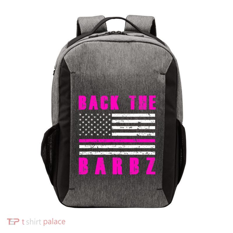Back The Barbz Flag Love Barbs 4th Of July Vector Backpack
