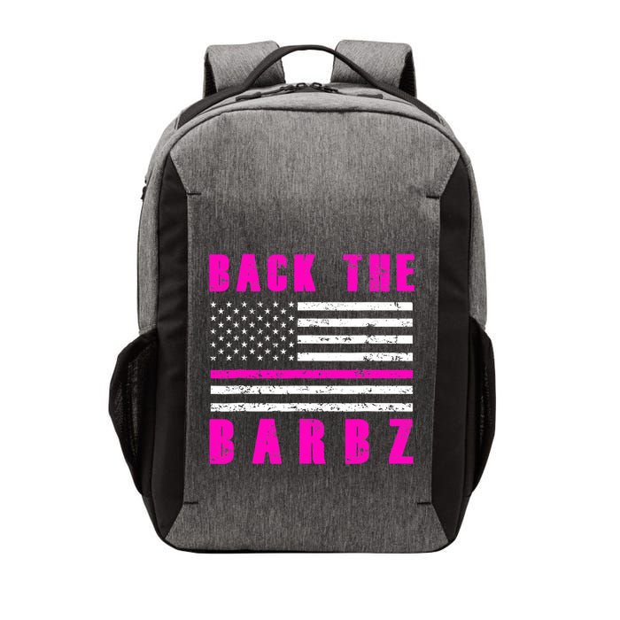 Back The Barbz Flag Love Barbs 4th Of July Vector Backpack