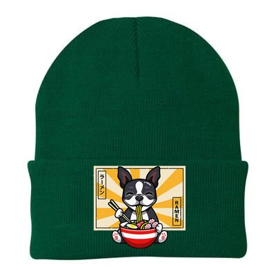 Boston Terrier Knit Cap Winter Beanie