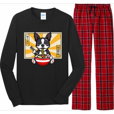 Boston Terrier Long Sleeve Pajama Set